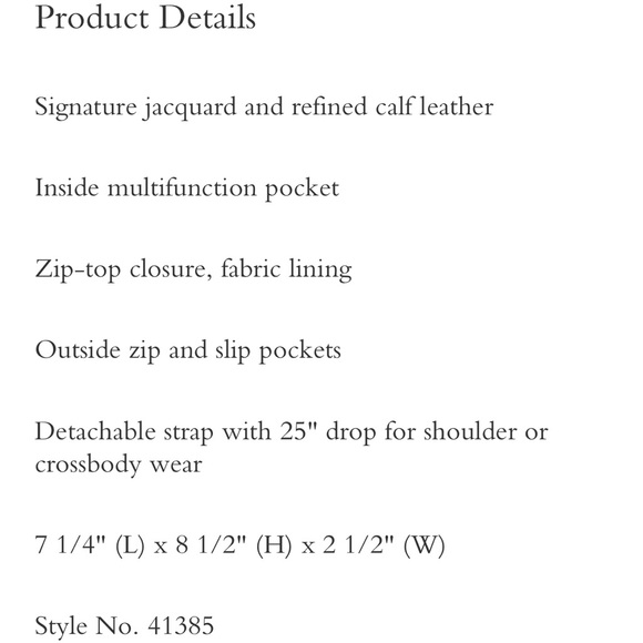 Trade only
Coach 1941 Max 18 Sig. Jacquard Scarlet 41385 - Picture 15 of 16